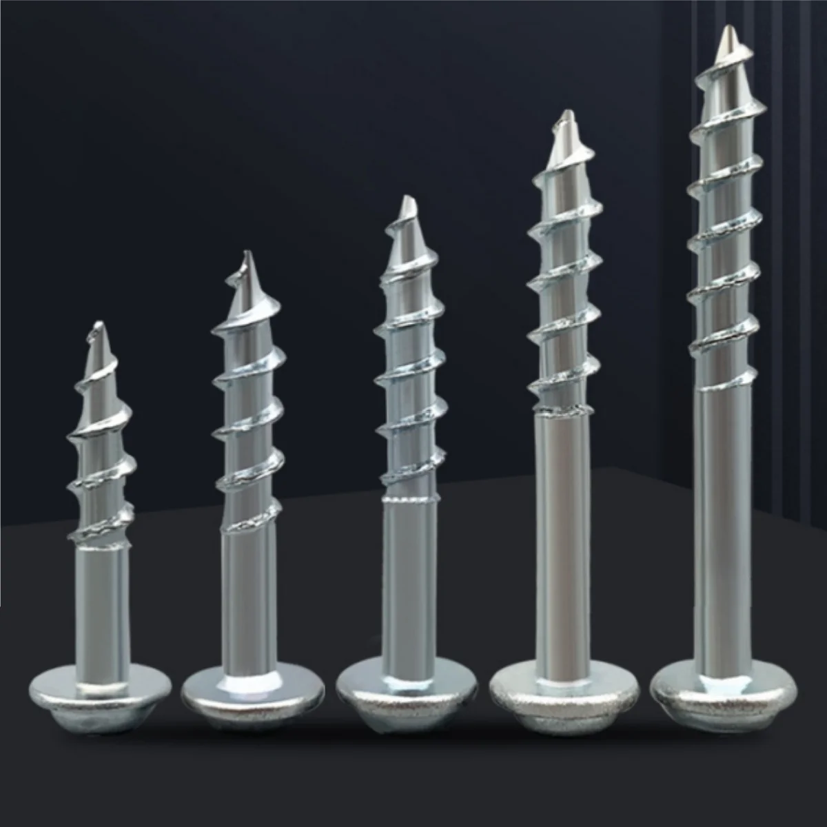 100 Uds. Tornillos Phillips dedicados para perforación de agujeros oblicuos con tornillos para agujeros de bolsillo chapados en Zinc para plantilla para agujeros de bolsillo para carpintería