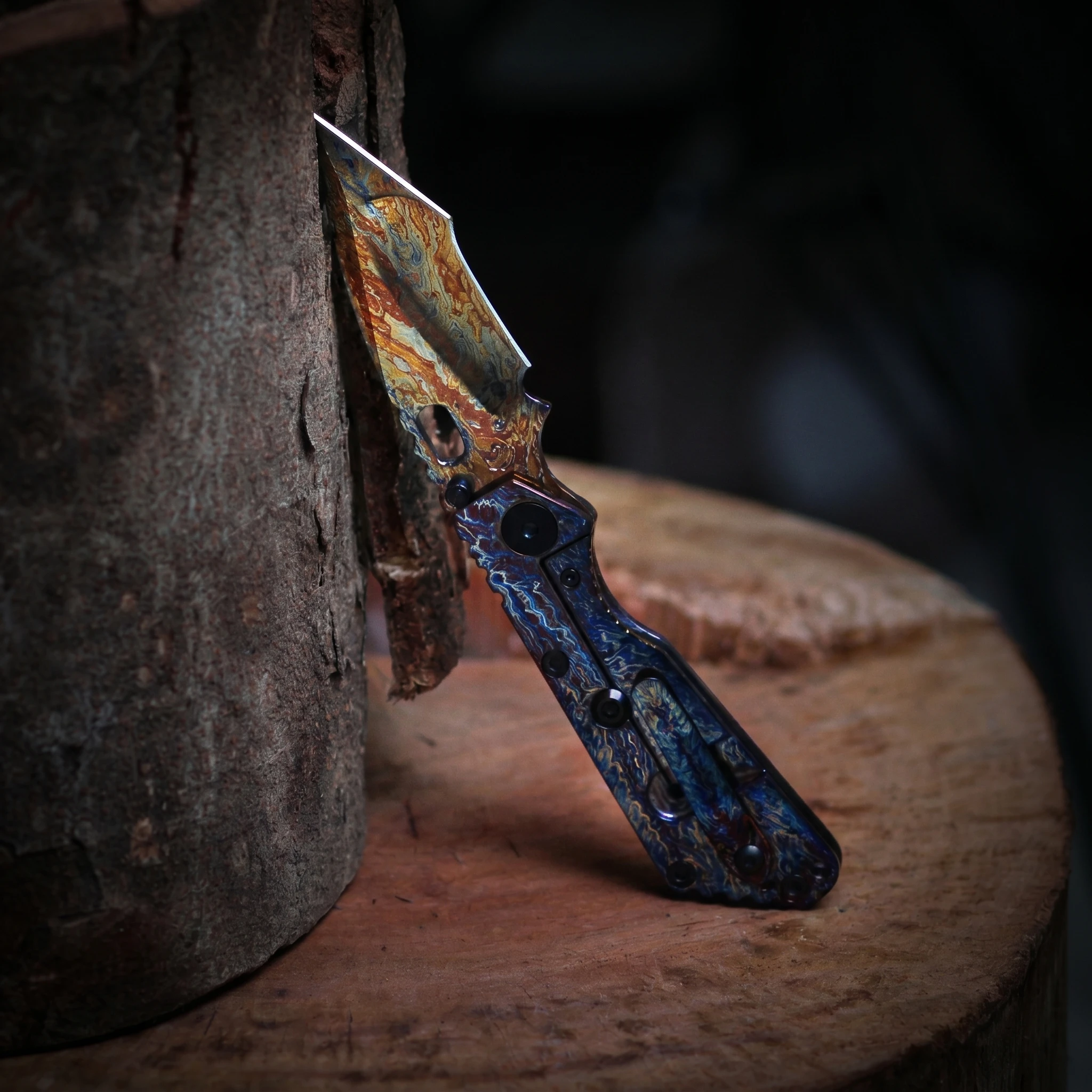 Strider Tank M390 Heat-Treated Folding Knife 61-62HRC High Hardness Outdoor Camping Survival Tool EDC Pocket Knife for Hikin