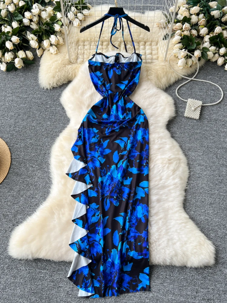 house of cb blue dresses Paloma Midnight Satin Midi Dress by House of CB- RENTAL – The Fitzroy
