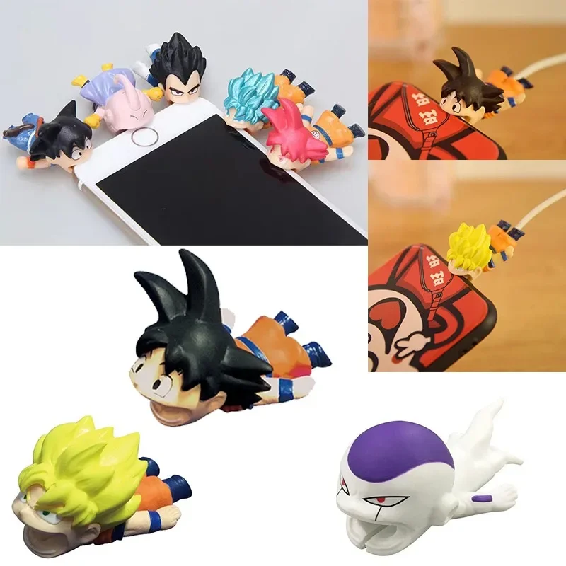 Dragon Ball Son Goku Data Cable Protection Cover Anime Character Phone Accessories USB Charging Cable Protection Cover Gifts