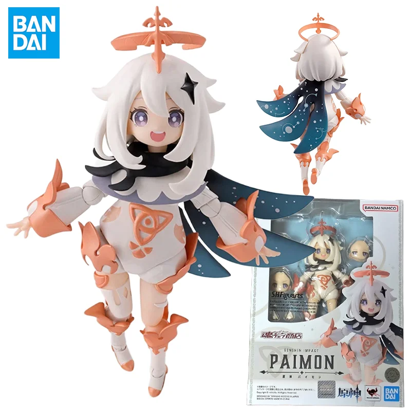 

Bandai Original S.H.Figurats GENSHIN IMPACT PAIMON Figure Finished Model Anime Action Figure Assembly Model Toys Collectible