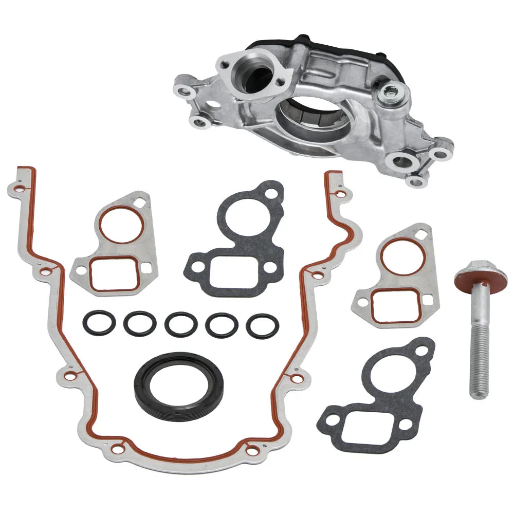 High Volume Oil Pump & Gaskets & Balancer Bolt Set for GMC for Chevrolet 5.3L TCS45993 12557840 M295HV, FEL PRO TCS45993