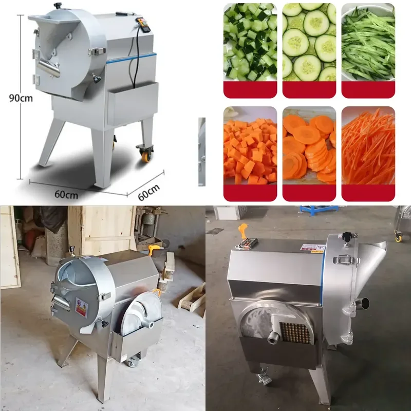 Industrial Vegetable Cutting Machine Fruit and Vegetable Slicer Commercial Food Processor for Kitchen Restaurant Use