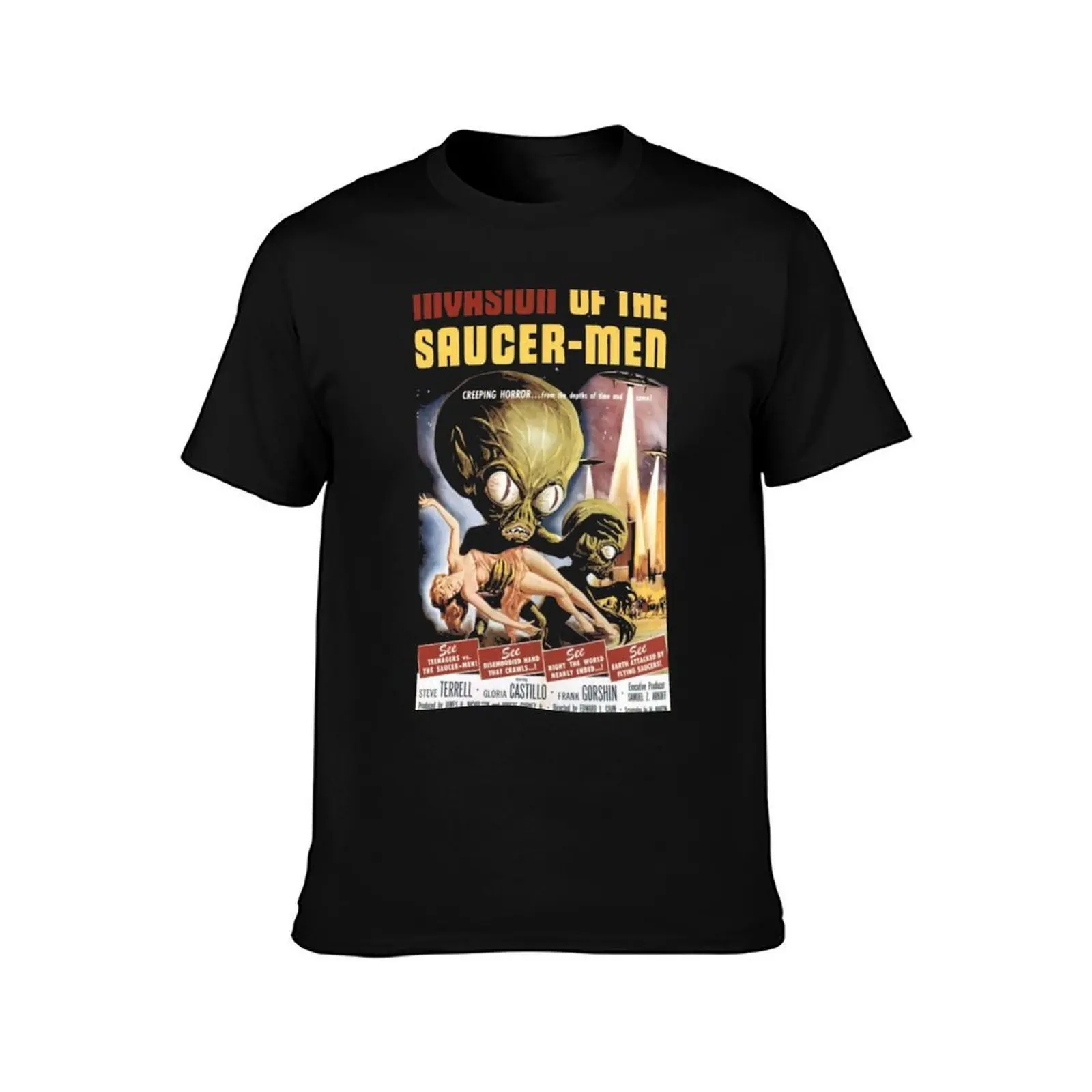 Old film poster - invasion of the saucer-men 1957 T-Shirt Holiday Vacation Tee Shirt T-Shirt