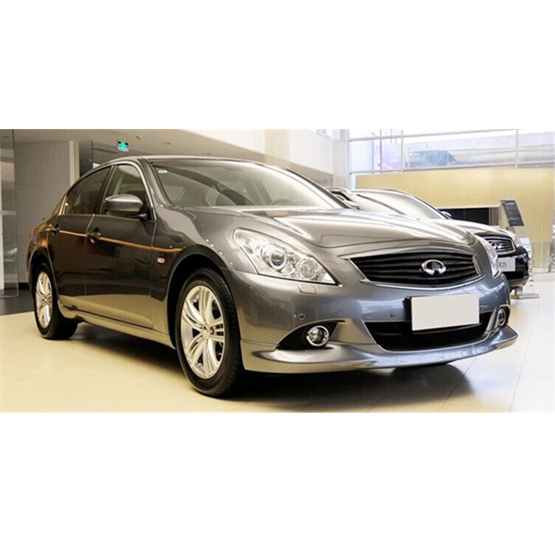 CeyusotインフィニティG25 G37フロントバンパーリップスポイラースプリッター用2010-2013 G25囲まによる車体キットリアリップ黒アクセサリー