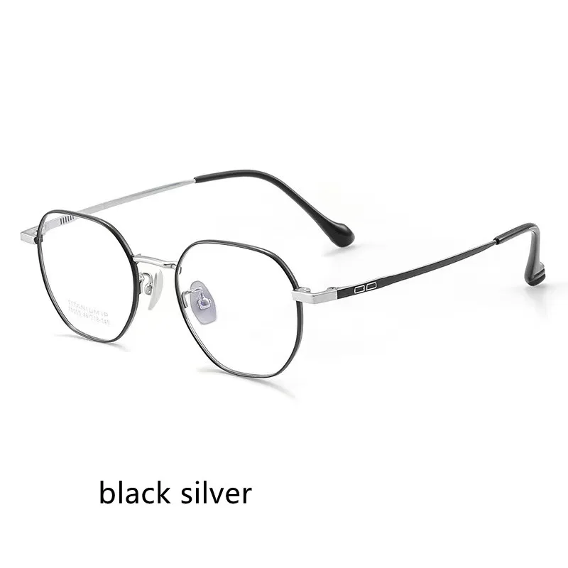 

53mm Retro Pure titanium Frame 2023 New polygon Myopia Glasses Woman Men Glasses Myopia Optical Frames Eyeglasses 78053