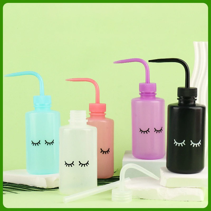 Frasco lavador de pestañas con pico curvo, removedor de maquillaje, herramienta para lifting de cejas, suministros 5