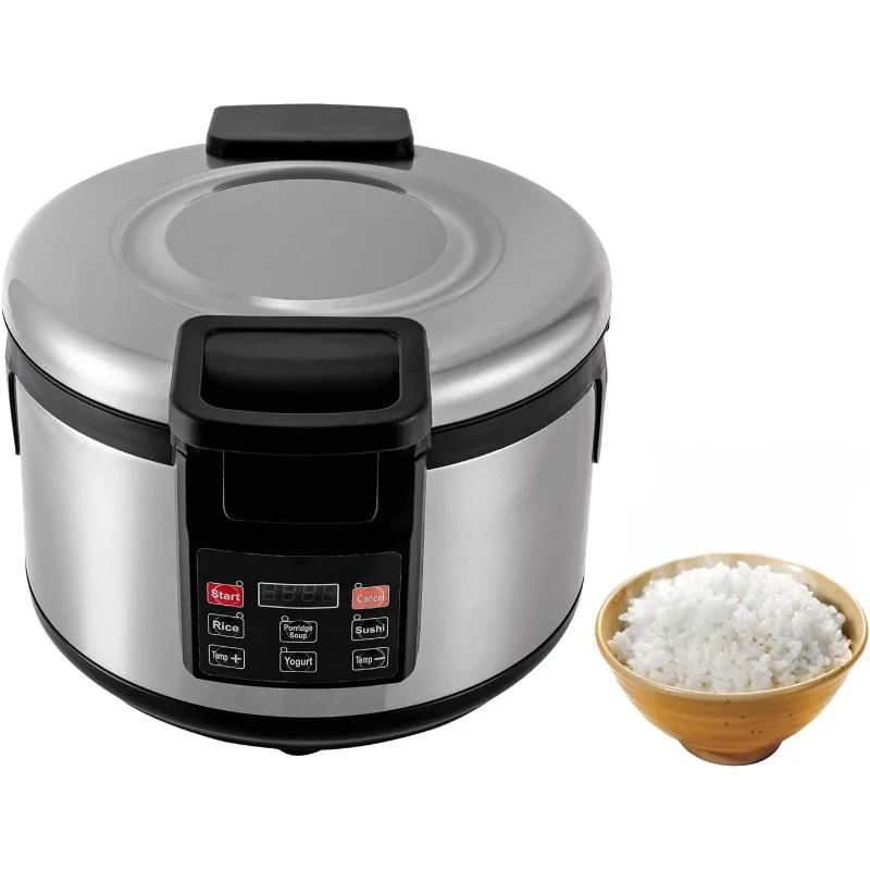 Ristorante commerciale scaldariso da 95 tazze 19 litri 110 V 110 W, scaldariso resistente in acciaio inossidabile con controllo della temperatura