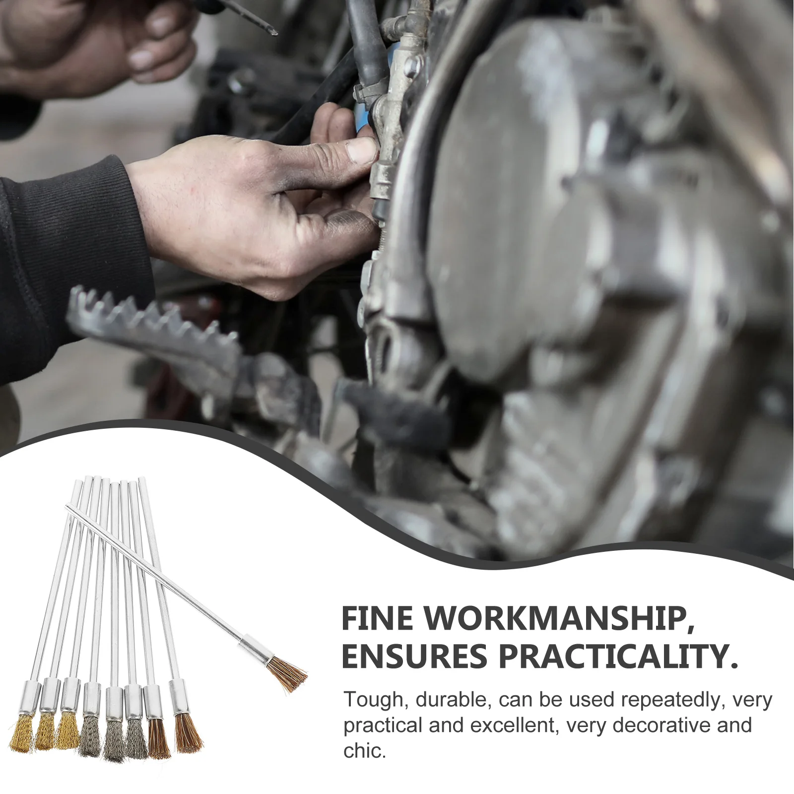 

1Set Wire Brush for Drill Attachment Electric Wire Wheel Stainless Steel Copper Durable for Rust Paint Removal Polishing