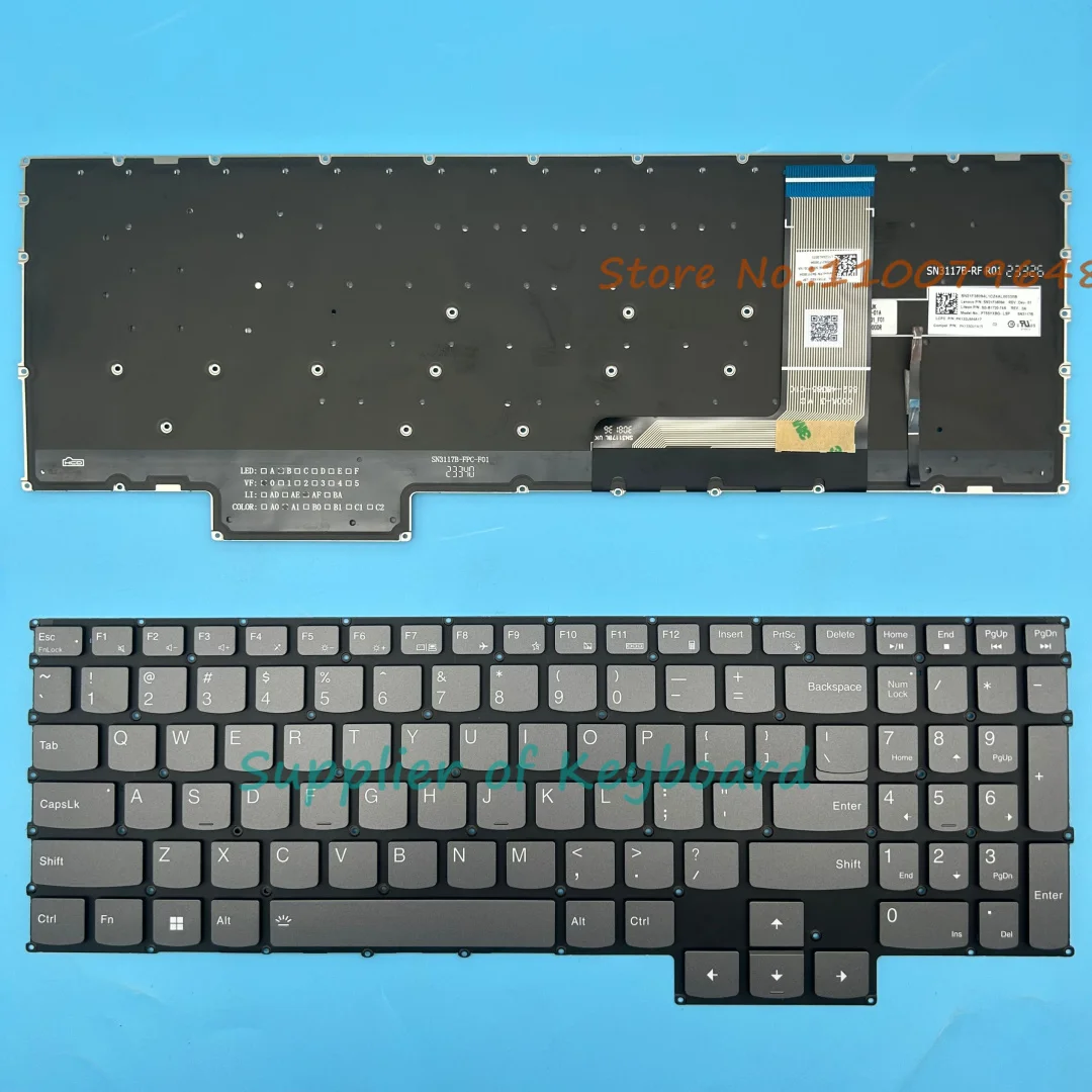 Latin Spanish/FR/RU/US/UK/IT/Portuguese/Czech Keyboard For Lenovo GeekPro G5000 Y7000P IRH8 R7000P 2023 APH8 Legion LOQ 15APH8