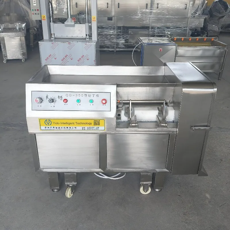 Industrial Lightly Frozen Beef Cubes Dicer Diced Frozen Meat Cutting Cuber Machine Fresh and Frozen Meat Cut Cubes Meat Dicer