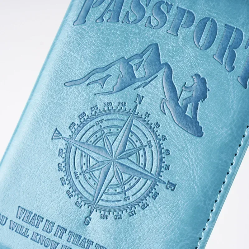 2025 Compass Printed Color Change Passport Cover Passport Holder Ticket Clip Passport Wallet Travel Wallet ID Card Holder Unisex