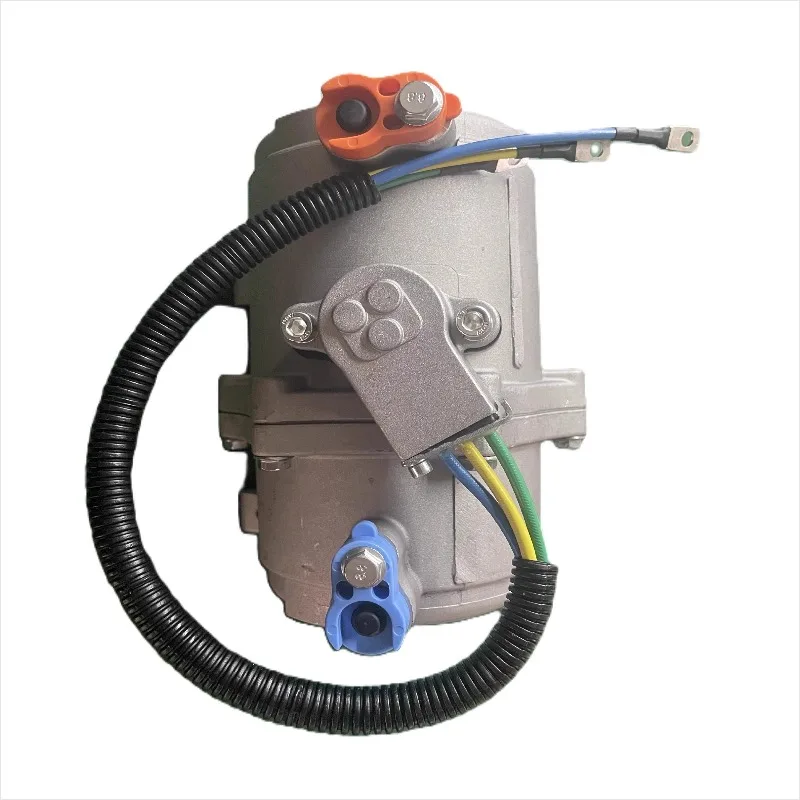 ชุดคอมเพรสเซอร์แอร์รถยนต์ ใช้ได้กับคอมเพรสเซอร์รถยนต์ 12V สำหรับน้ำยา R134A พร้อมข้อต่อตรง