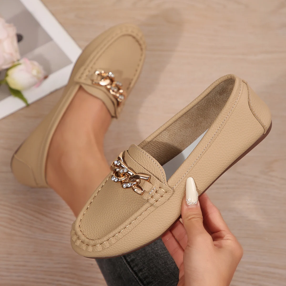 Women Flats Solid Color Mesh Shallow Shoes for Women Bottom Knit Loafers Ballet Casual Slip on Sneakers Women Zapatos De Mujer