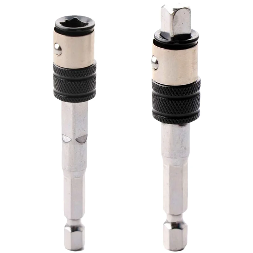 1/4 Inch Hex Shank Socket Adapter For Electric Drill, Quick Change Drill Bit Converter Extension Bar With Self-Locking Mechanism