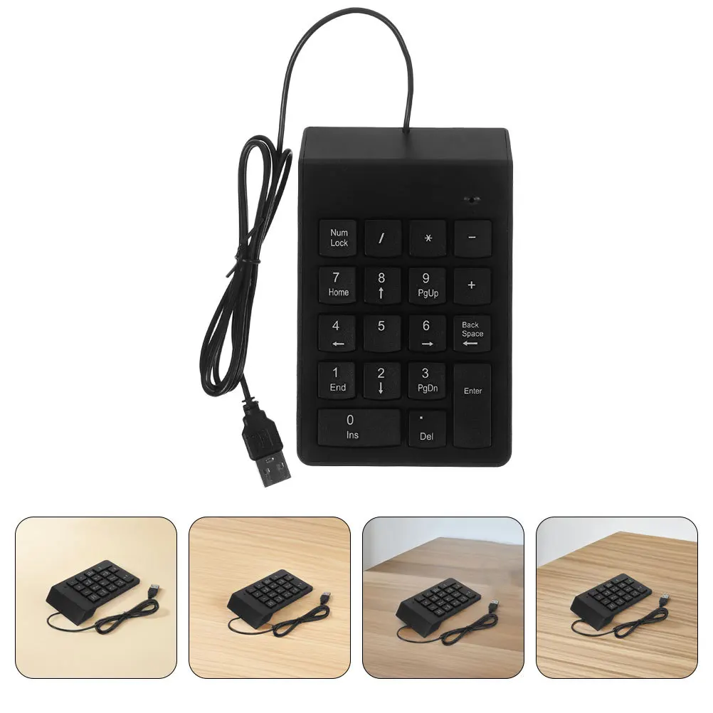 

2Pcs USB Numeric Keypad Wired Bank Financial Keyboard 18 Keys Compact Number Pad for Laptop Pc Desktop Key Board for Laptop