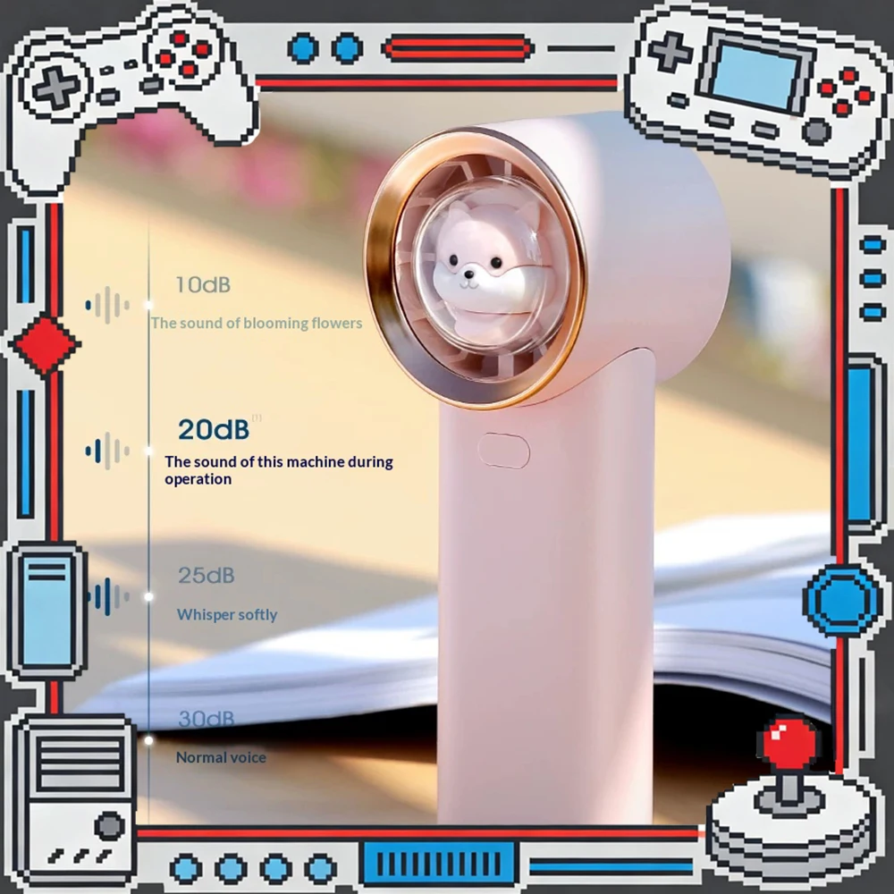 AIbaasaa M31 Handheld Small Fan Turbine Engine Wind Gathering High Pressure Handheld Fan Long Battery Life Of 48 Hours For Gifts