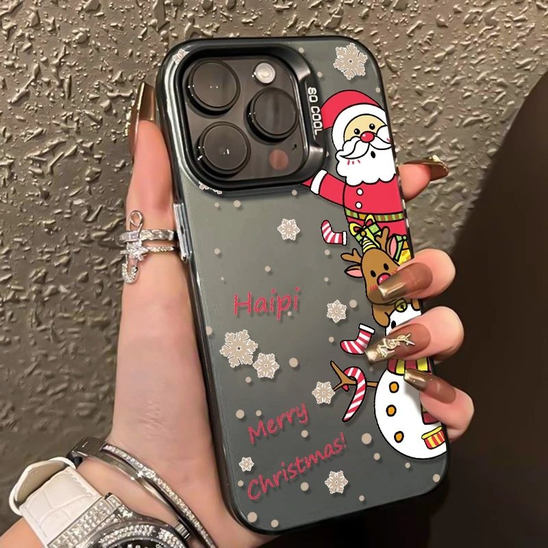 

Santa Claus Snowman Deer Phone Case For Samsung Galaxy S25 S24 S23 Ultra S22 Plus S21 FE A16 A26 A56 A36 A55 A26 A25 A52S Cover