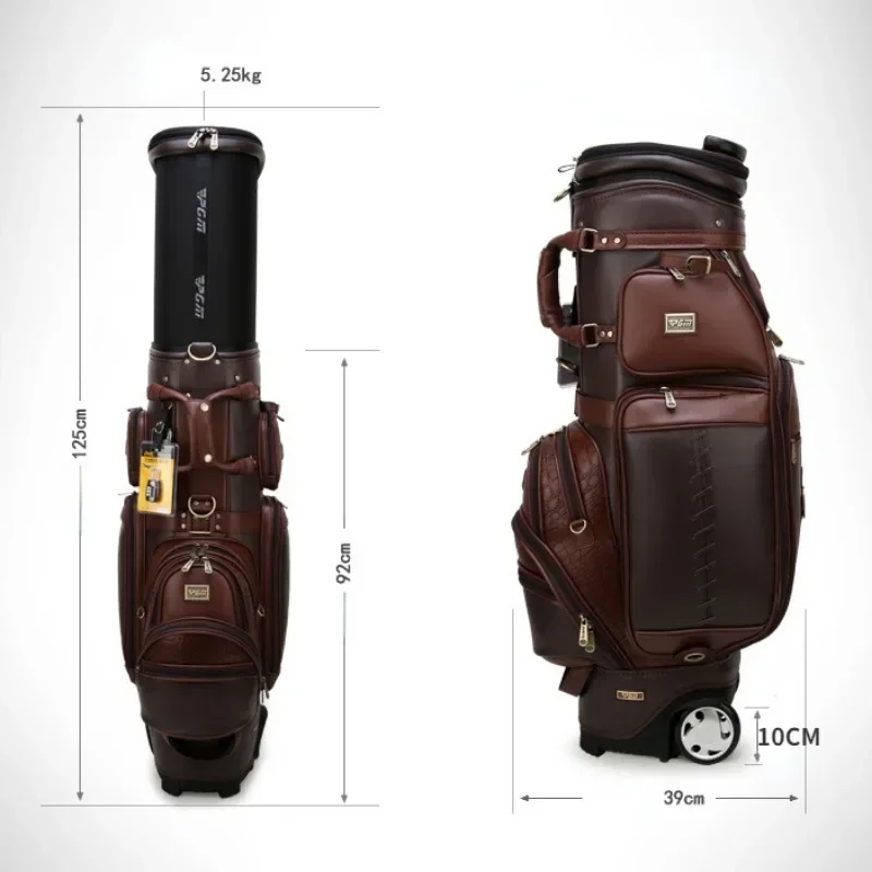 PGM Profession Golf Telescopic Standard Bag Tugball Bag Durable Hard Shell Multifunctional Ball Pack Microfiber Leather QB044