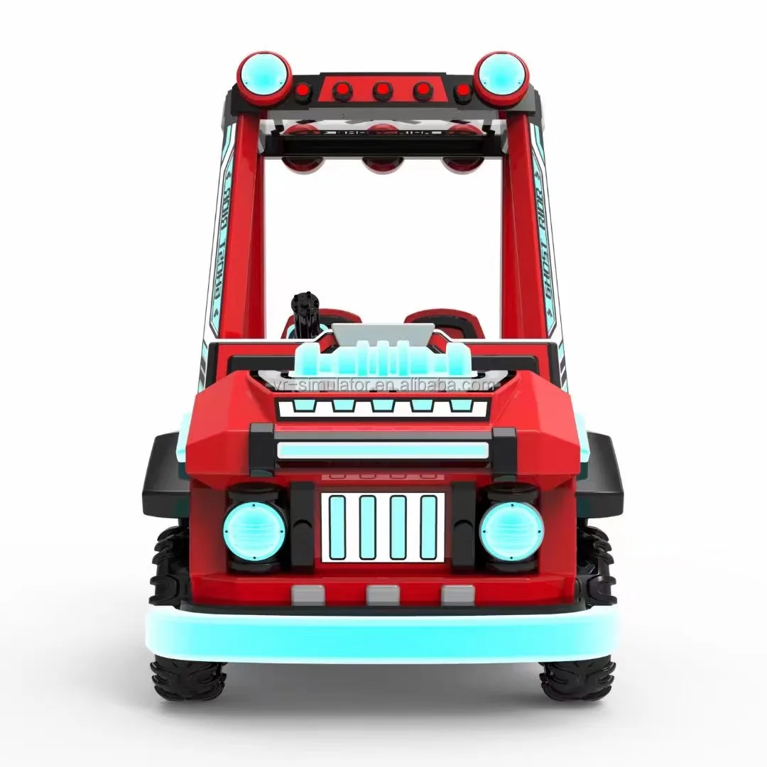 Dreamland Children Battery Ghost Rider Car Game Machine Bumper Car Racing Car With Gun Shooting Games
