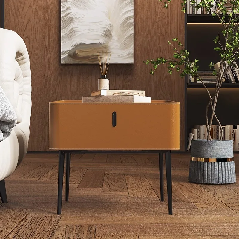 Storage Simple Drawer Nightstand Nordic Modern Luxury Bedside Table Trendy Italian Comodini Camera Letto Bedroom Furniture