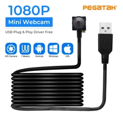 Full HD 1080P USB Camera Wide Angle Mini USB CCTV Camera With 3.7mm camera Lens security video Camera Mini Webcam