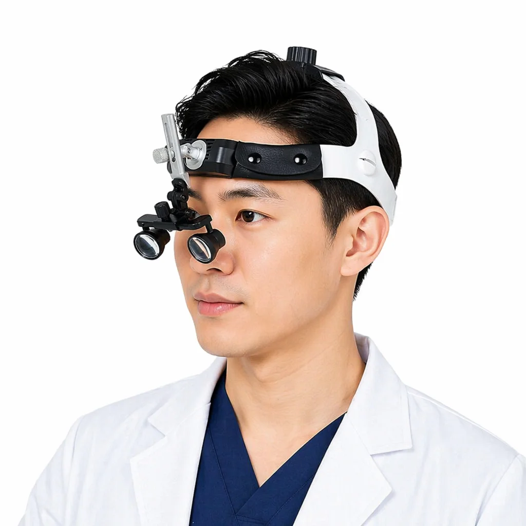 21APH 250X Dental Surgical Magnifying Loupes 2.5X High Resolution Optical Magnifier Headband Type