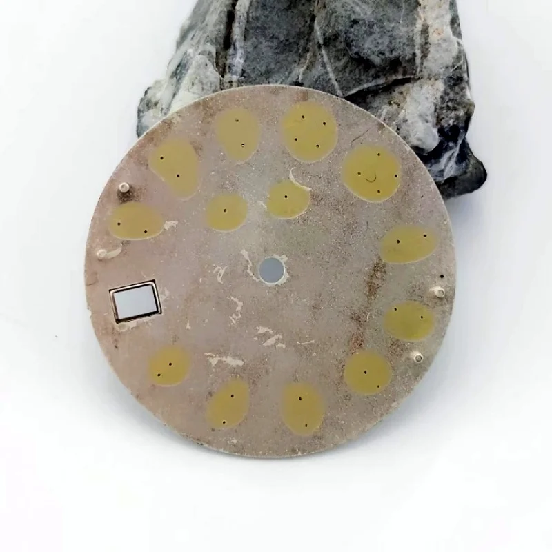 NH34 циферблат NH35 циферблат с арабскими цифрами BGW9 сине-зеленый светящийся циферблат 28,5 мм для NH34/NH35 Часовые аксессуары