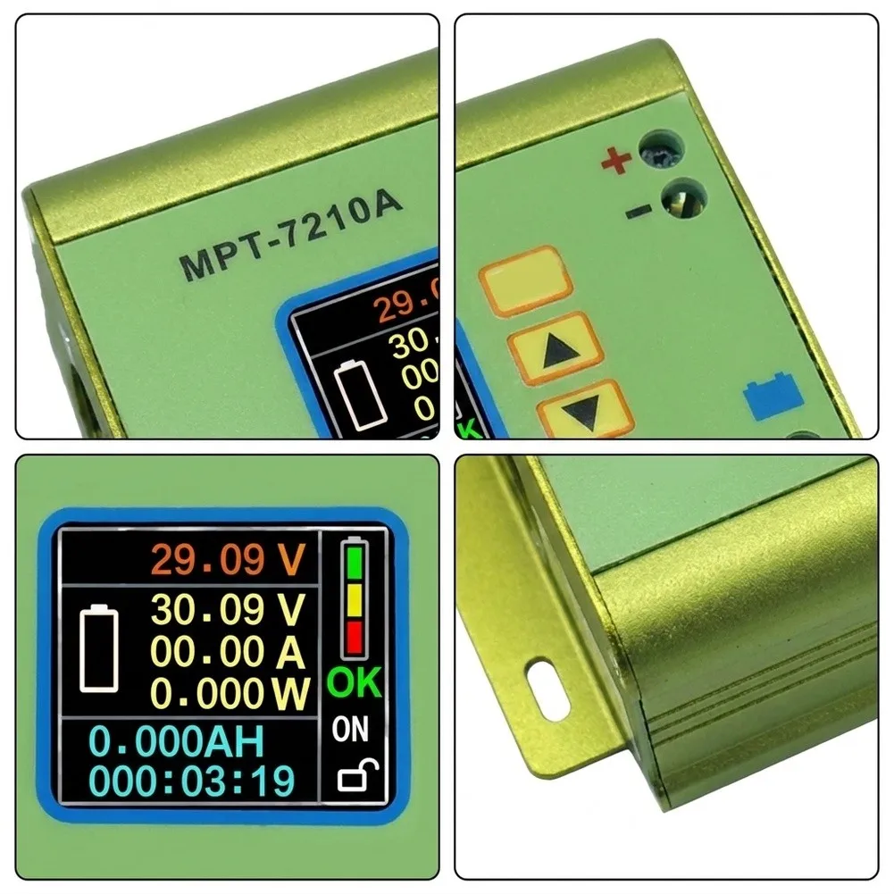 MPPT Solar Charge Controller for MPT 7210A 600W Output For Power 0-10A Current Adjustable 15V-90V Voltage LCD Screen