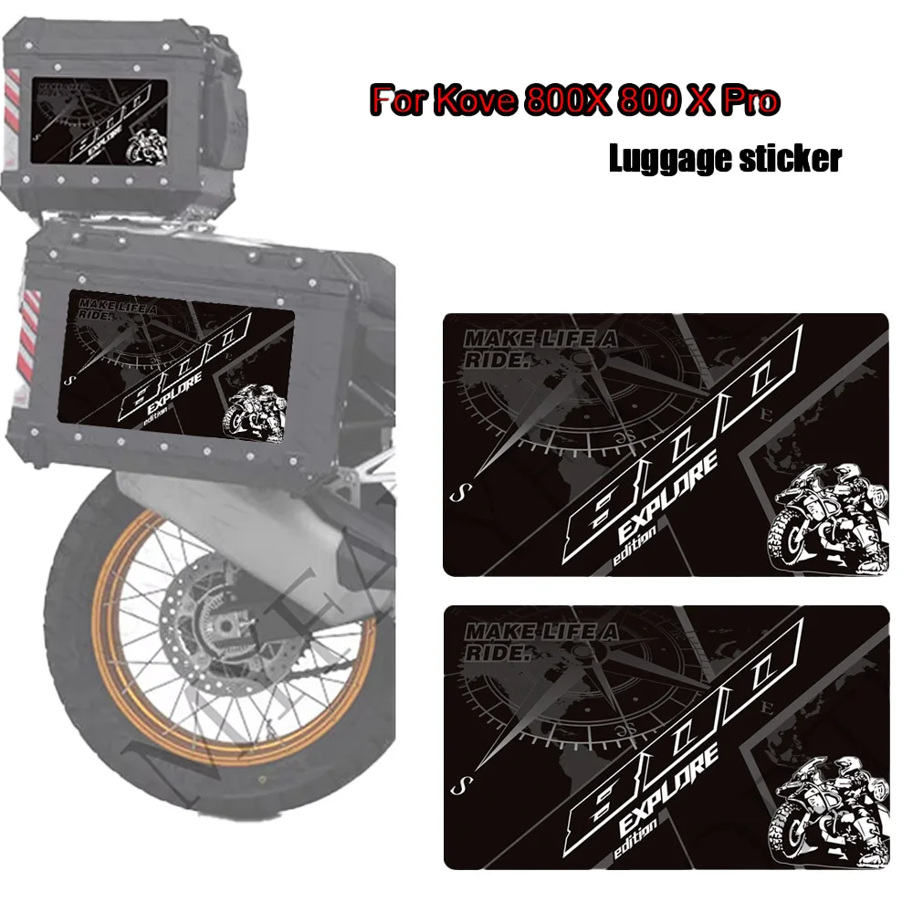 

For Kove 800X 800 X Pro Super Adventure RALLY ADV TOURING Panniers Aluminium Top Box Cases GT Trunk Luggage Decals Stickers