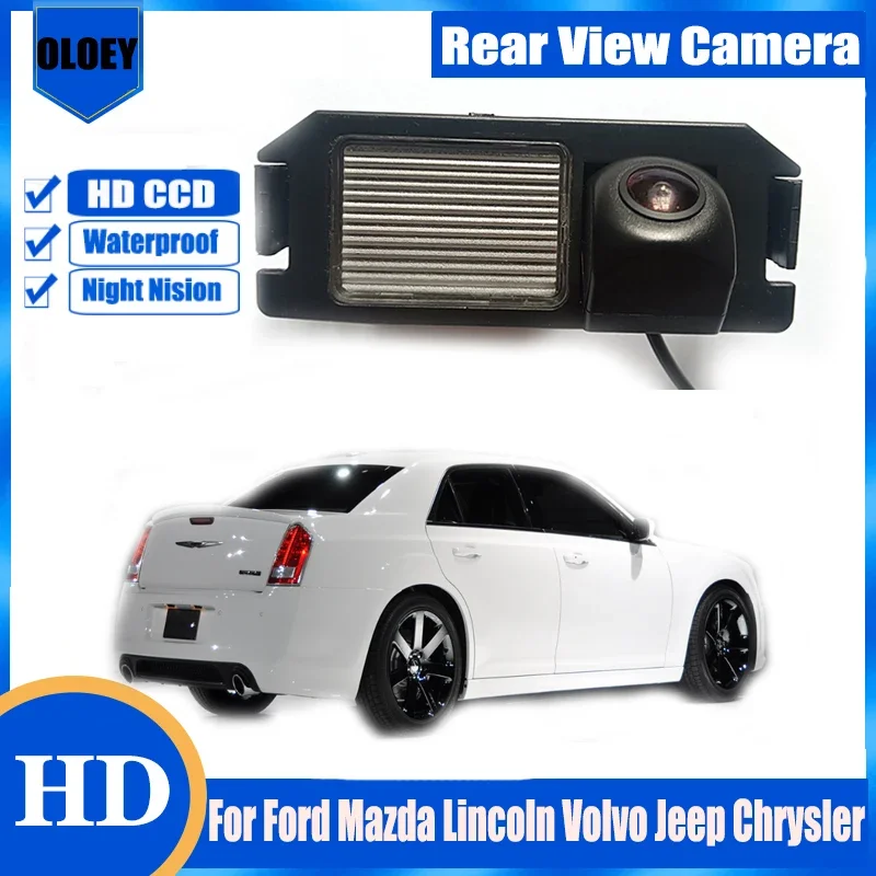 

Rear View Camera For Ford Mazda Lincoln Volvo Jeep Chrysler Reverse Camera License Plate Lamp Camera