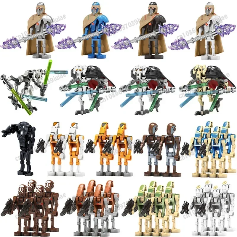 

Звездные войны Battle Droid Darth Vader Han Solo C-3PO Boba Fett Фигурка Игрушечные кирпичи Сборка кукол Строительные блоки TV8082 TV8090