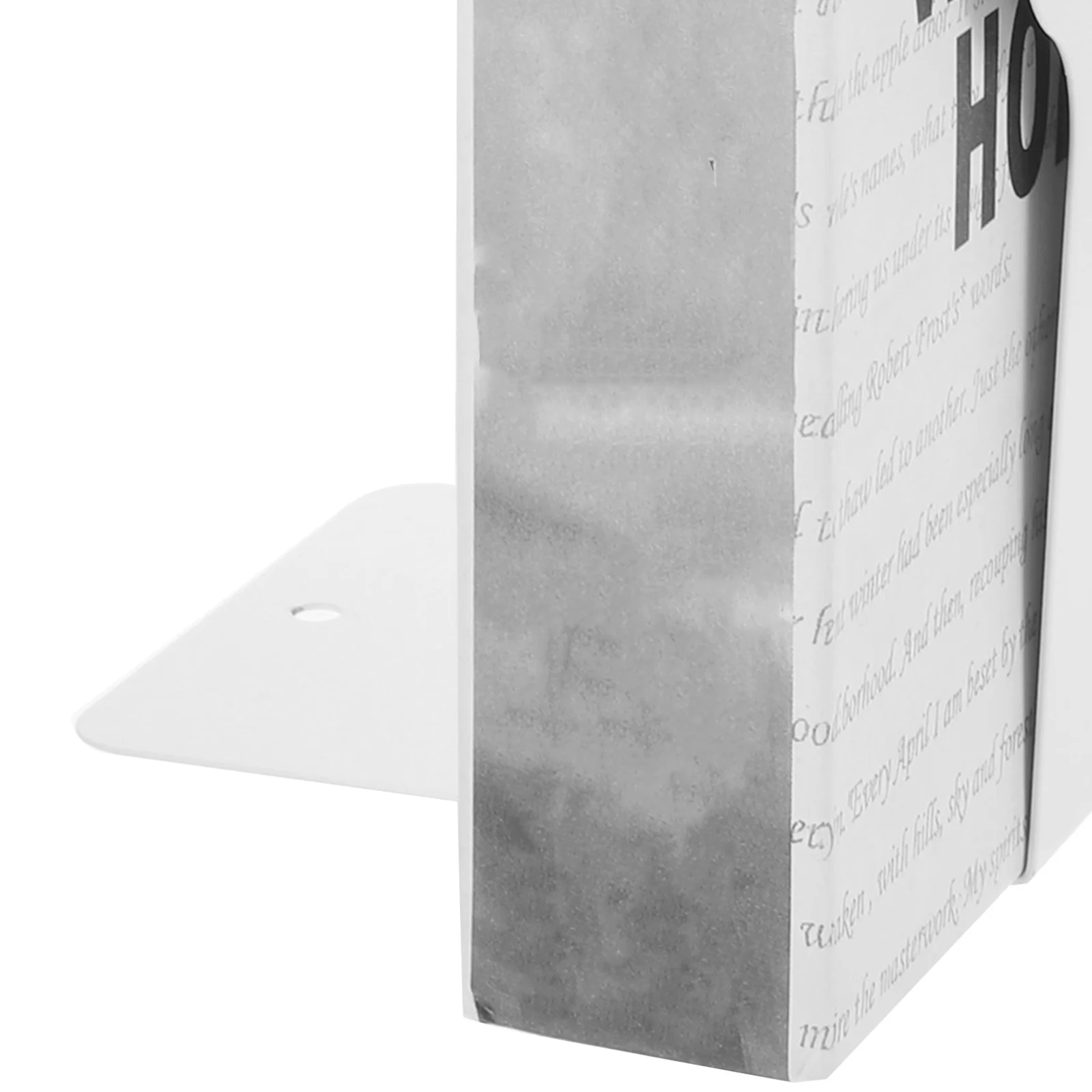 

2Pcs Crafted Metal Book Ends Book Stands for Home Office Study Bookshelf Organizer Reading Display Non-Slip Base