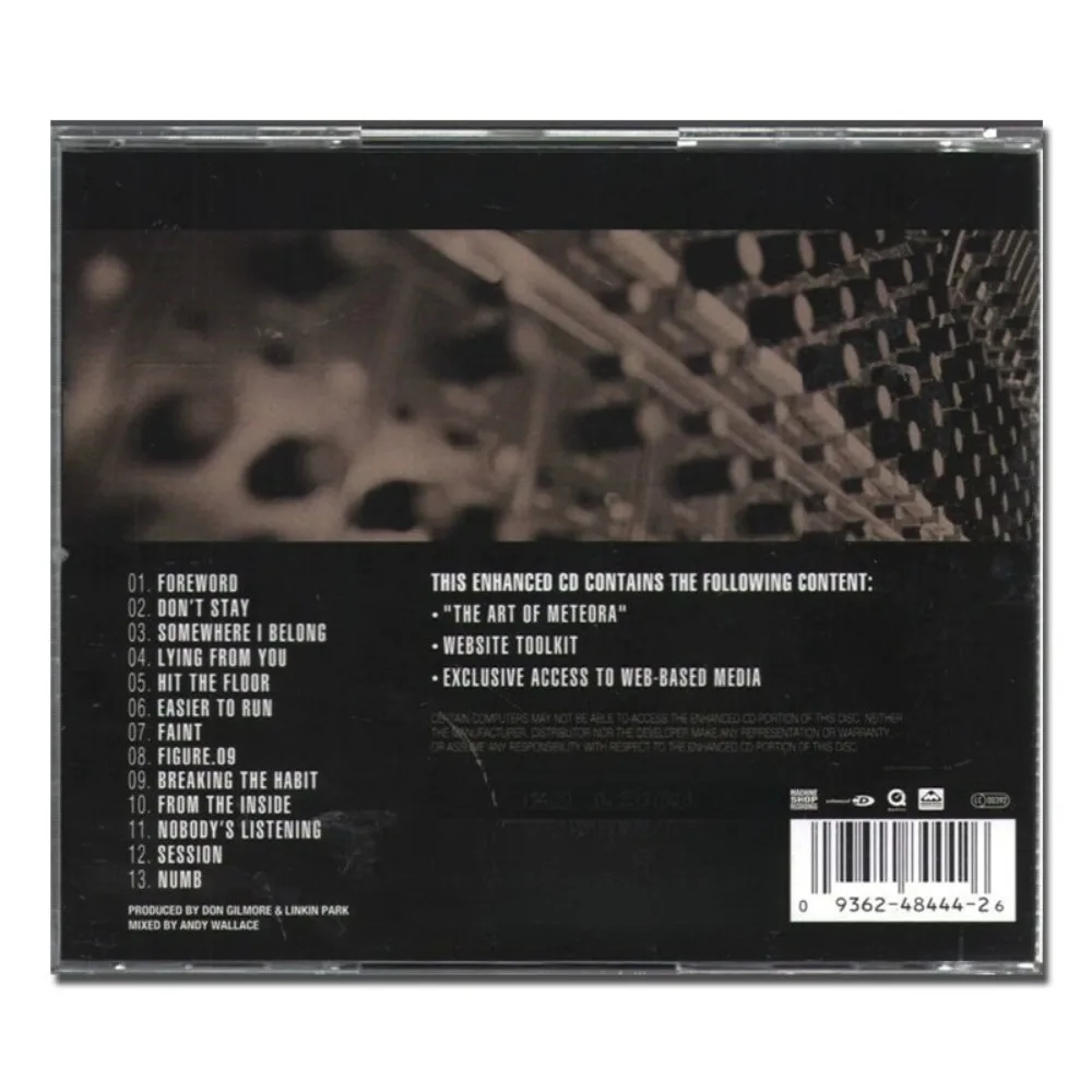 リンキン・パーク メテオラ アルバム CD - 車やコレクションにぴったりの象徴的なニューメタルヒット曲