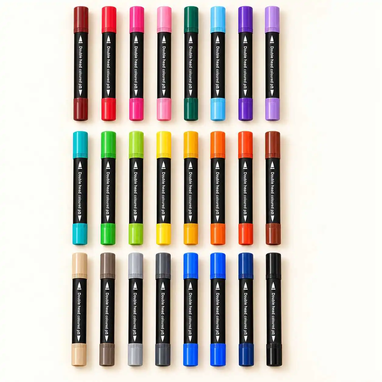 24pcs Dual Tip Art Marker Pens for Drawing and Coloring