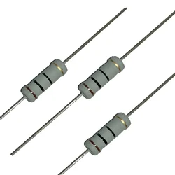 10 Uds 5w resistencia de película de carbono 5% 2r 20r 200r 2k 20k 200k 2 20 200 R K Ohm 1r-1m 2ohm 20ohm 200ohm 2kohm 20kohm 200kohm
