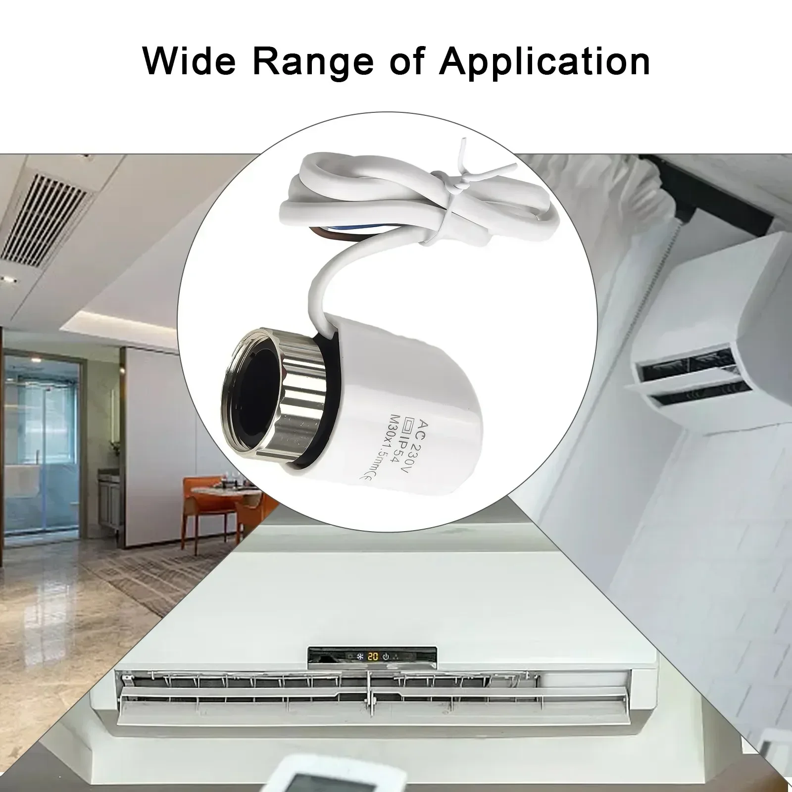 1pc AC230V Electric Thermal Actuator For Floor Heating Radiator Valve M30*1.5mm Home Temperature Control Accessories