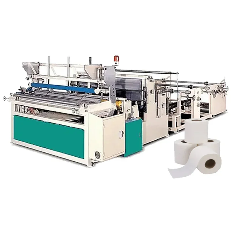 Fully Automatic Toilet Tissue Paper Roll Making Machine Small Toilet Paper Production Line Atomatic Toilet Paper Making Machine