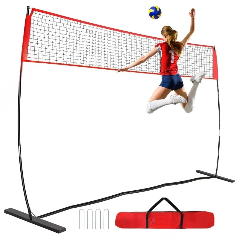 Volleyball training net, indoor and outdoor polyester net, badminton volleyball practice and competition sports equipment