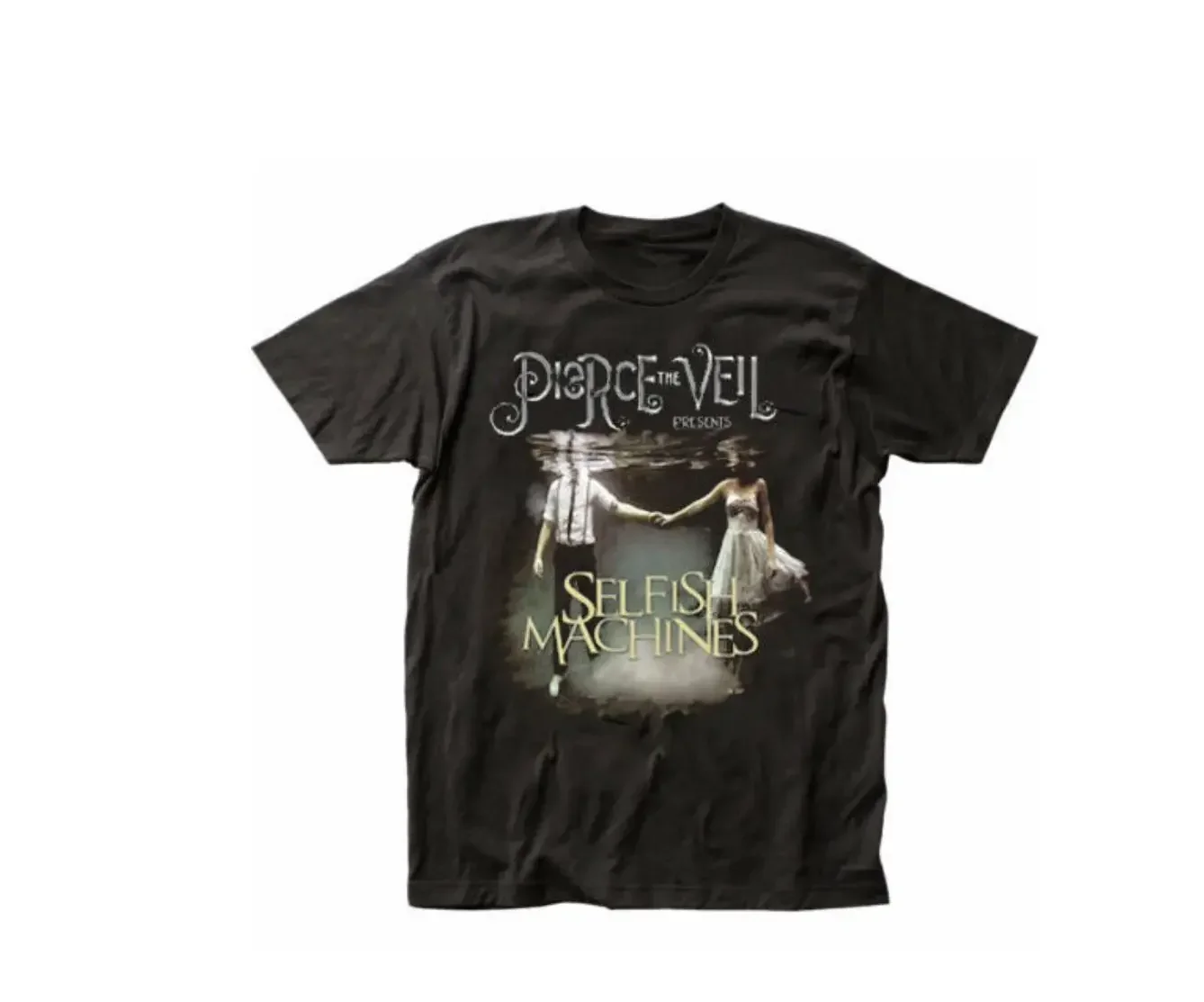 

Pierce The Selfish Machines Black Short Sleeve Cotton T-Shirt Unisex
