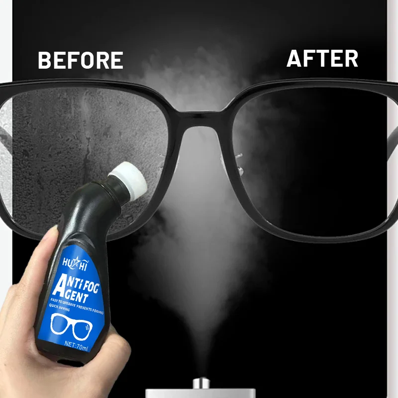 Nano Anti-fog Spray, long clear vision for goggles helmet car mirror glasses, easy nozzle outdoor lens care