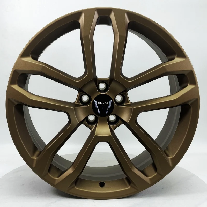 Source Factory Custom Forged Aluminium Alloy Passenger Car Wheels Hubs Rims Various Sizes with Matte Bronze Finish One Piece