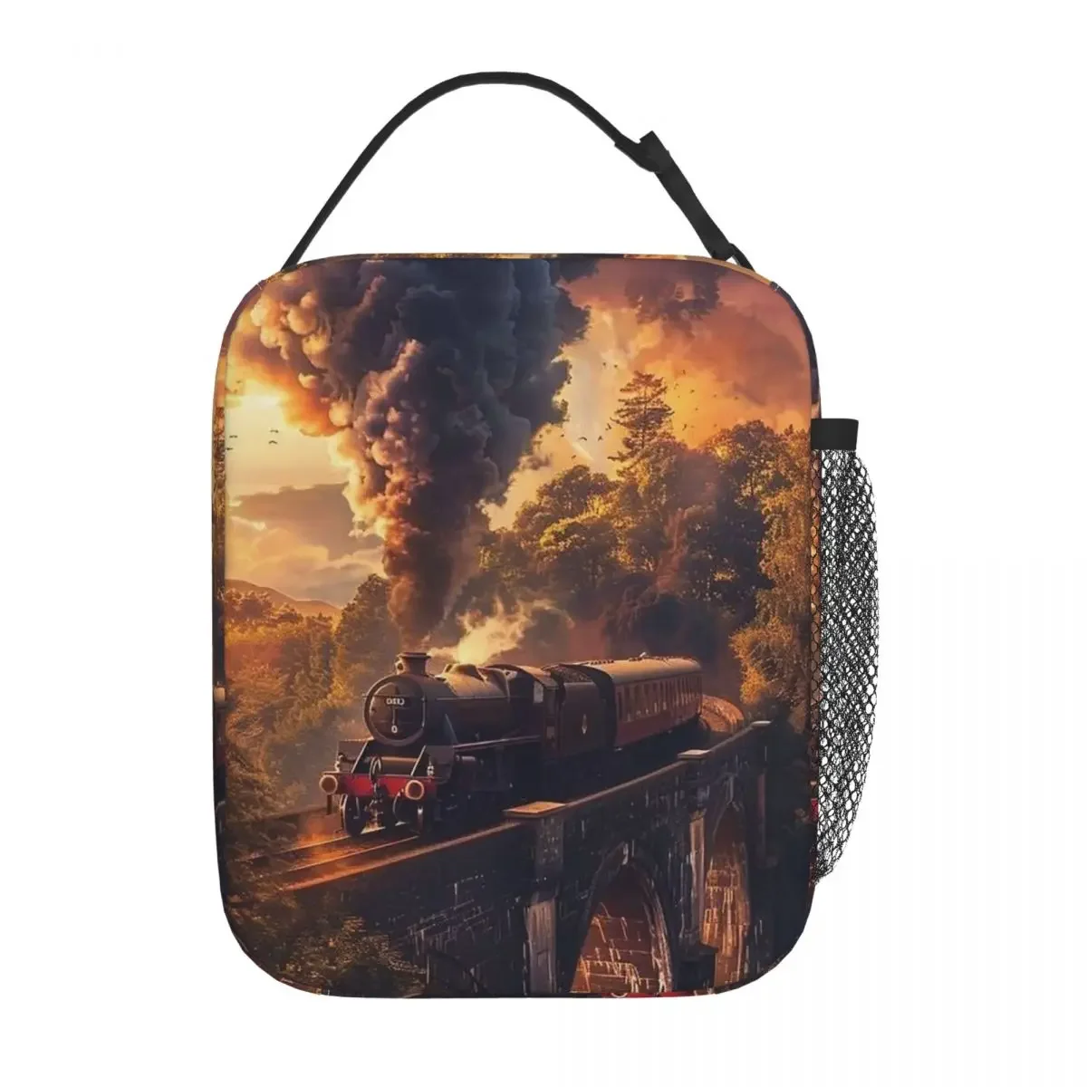 Beautiful Scenery Along The Train Route Insulated Lunch Bag for Women Children Portable Food Boxes Thermal Lunch Box Tote