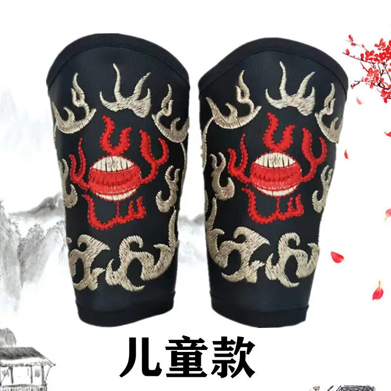 

Детская древняя защита на запястье Hanfu, мужская парчовая одежда в китайском стиле, защита от летающей рыбы, костюм с рукавами