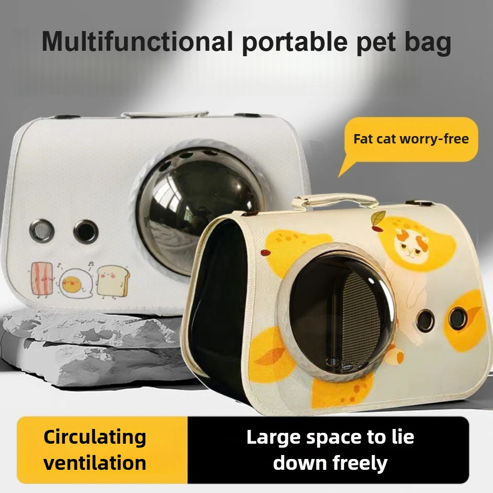 

Portable Pet Backpack Carrier Large Capacity Breathable Space Capsule for Cats Outdoor Travel cat handbag small animal carrier