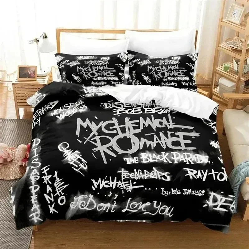 3D Printed My Chemical Romance Bedding Sets Exquisite Bed Supplies Set Duvet Cover Bed Comforter Set Luxury Birthday Gift
