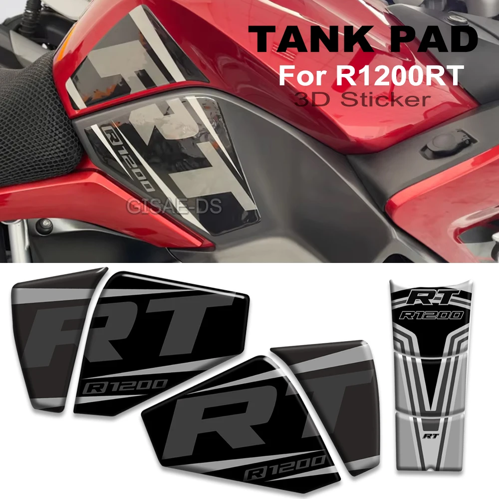 

For R1200RT R 1200 Motorcycle Stickers R1200 RT Fuel Tank Pad Knee Trunk Luggage Case Emblem Decal Protection Kit