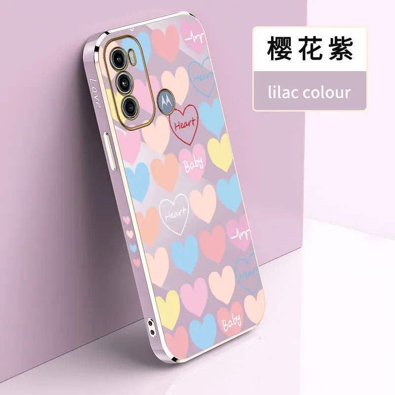 G60 Healthy baby Plating Phone Case For Motorola Moto G84 G82 G73 G72 G62 G60S G54 G53 G52 G50 G42 G40Fusion Cover