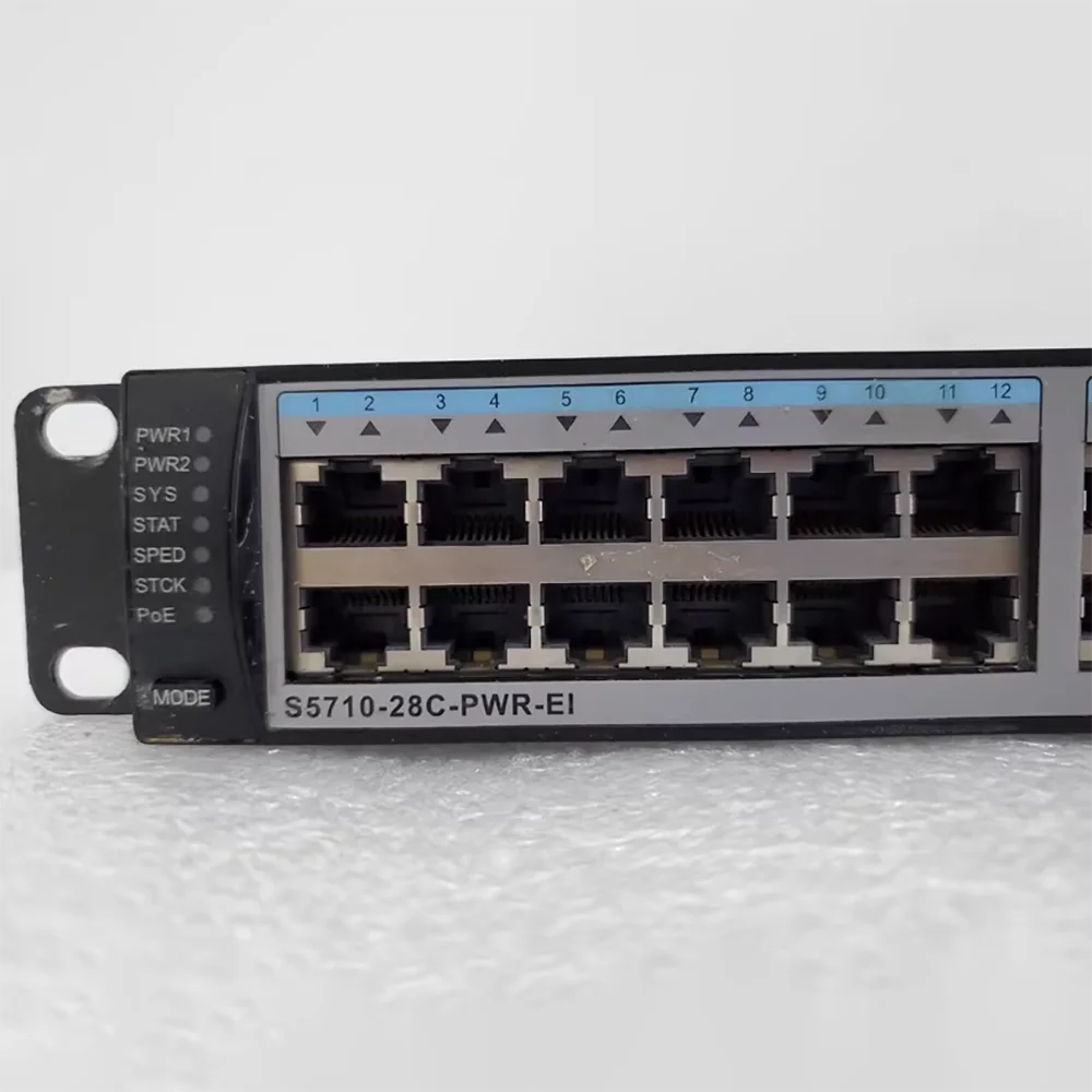 25710-28C-PWR-EI 24 Port Gigabit POE Power Ssupply 4-Port SFP+Nnetwork Sswitch 100% Tested Fast Ship Perfect Work