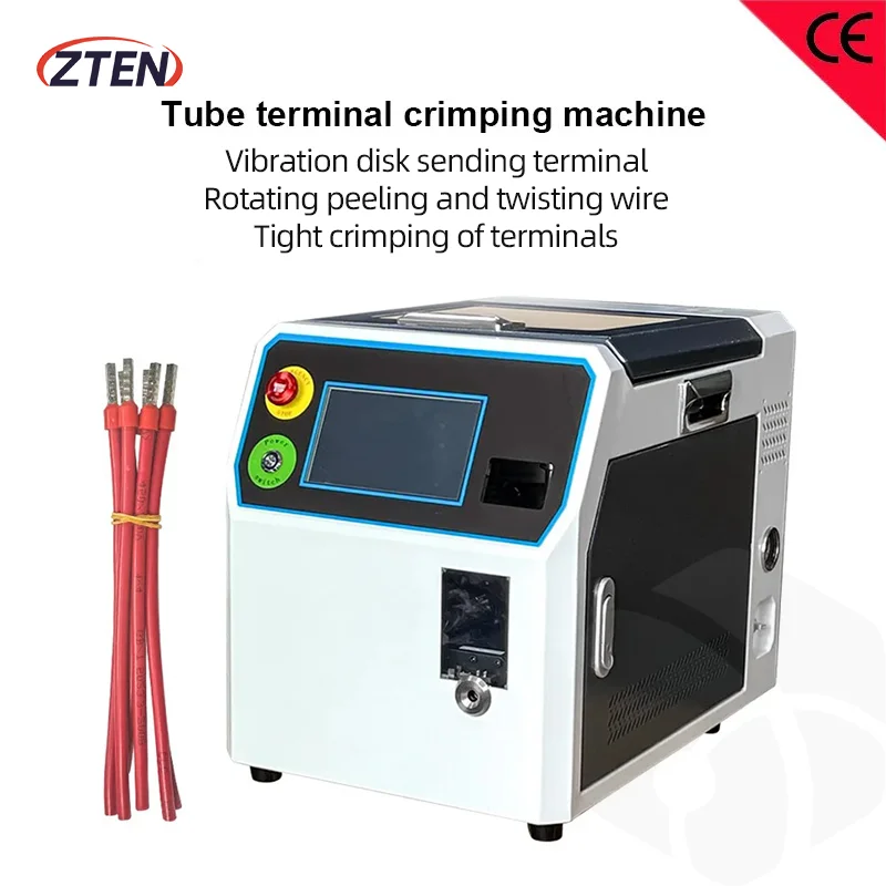 

0.5-16 m㎡ Automatic Terminal Machine Harness Peeling Crimper Terminal Crimping Equipment Tube Terminal Crimping Machine 16PDL+T